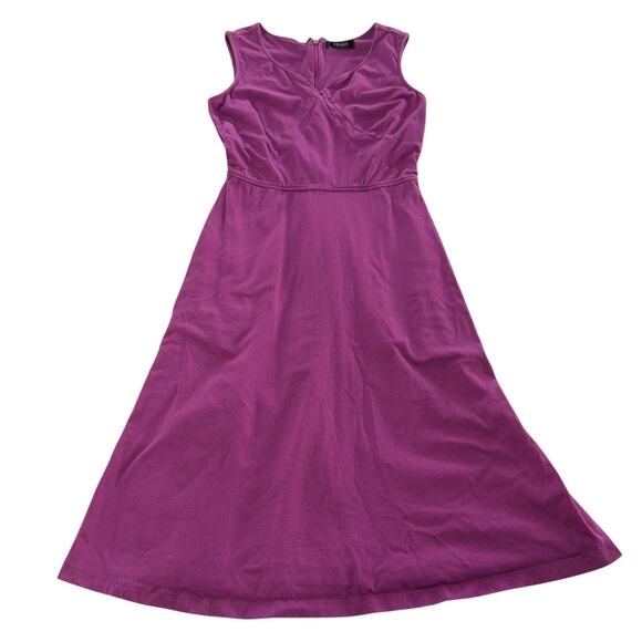 eShakti Dress Womens 4 Sleeveless Fit Flare Knee Length Pockets Casual Workwear - Picture 1 of 11